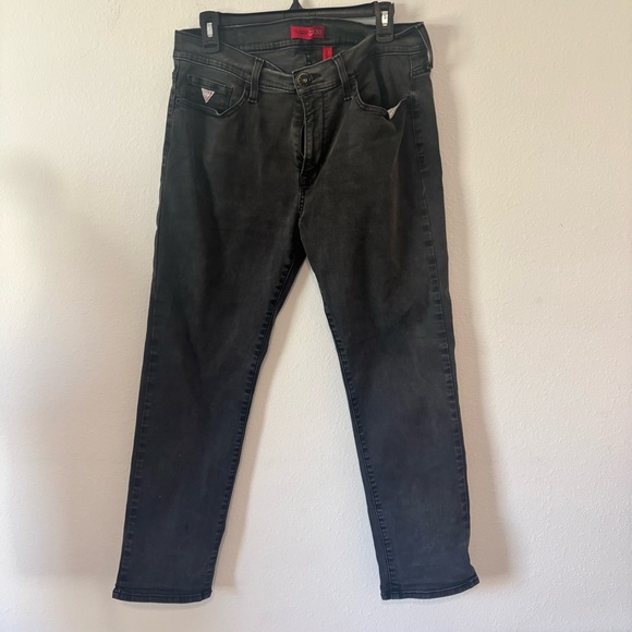 Men’s Guess Black Jeans – Slim Fit Denim – Size 36x30 - Picture 1 of 6